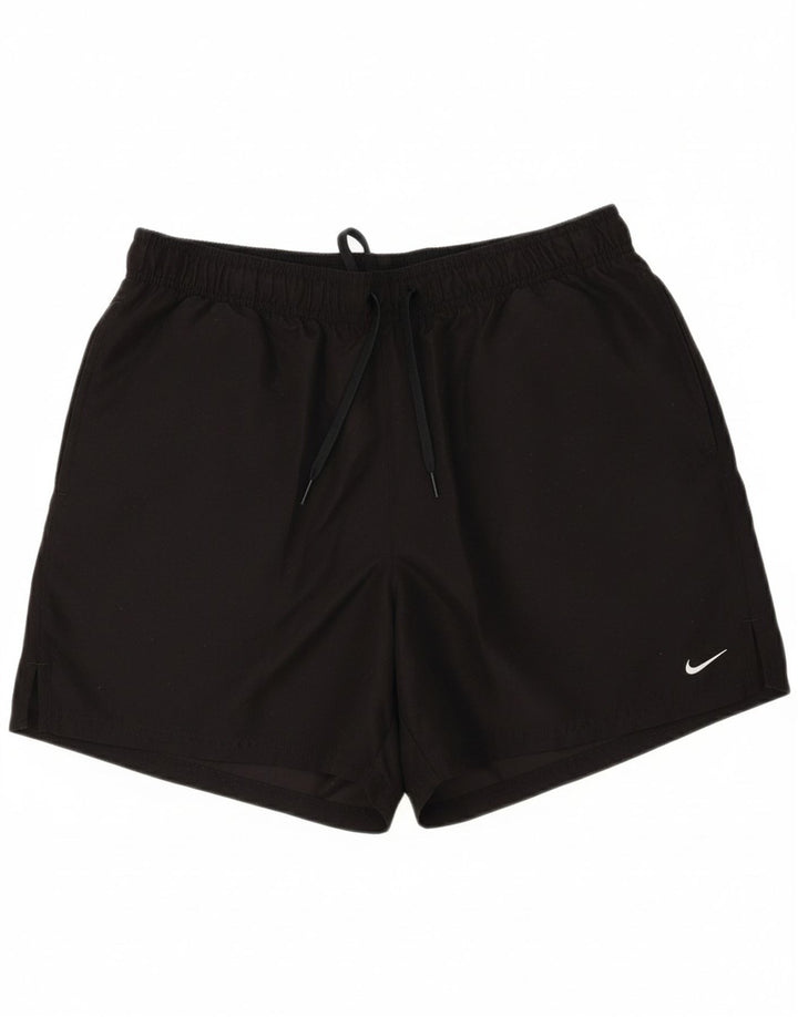 NIKE Mens Sport Shorts Large Black Polyester