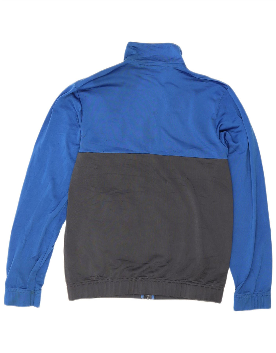 ADIDAS Mens Graphic Tracksuit Top Jacket UK 38/40 Medium Blue Colourblock