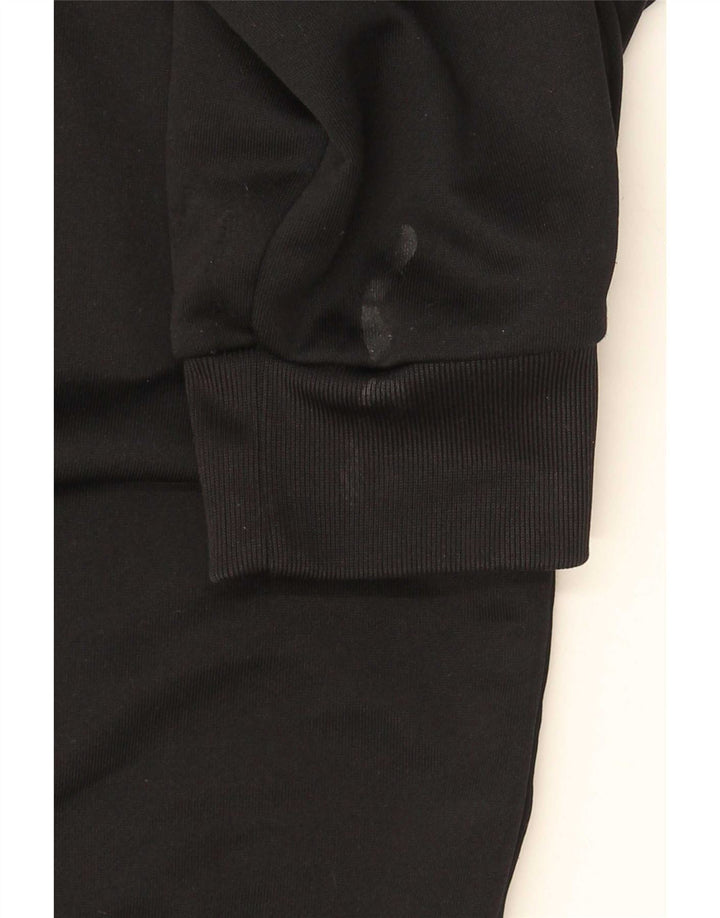 Felpa con cappuccio da uomo Adidas XS nera in poliestere