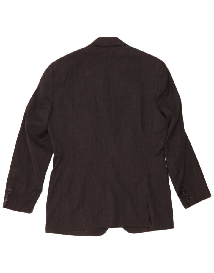 Tommy Hilfiger Herren-Blazer mit 2 Knöpfen, Gr. 40, groß, graue Wolle, klassisch