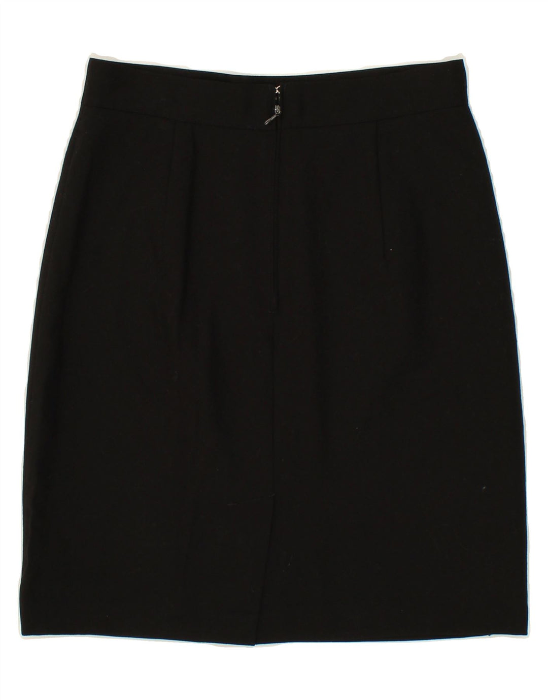 BENETTON Womens Pencil Skirt IT 44 Medium W28 Black Wool Vintage Benetton and Second-Hand Benetton from Messina Hembry 