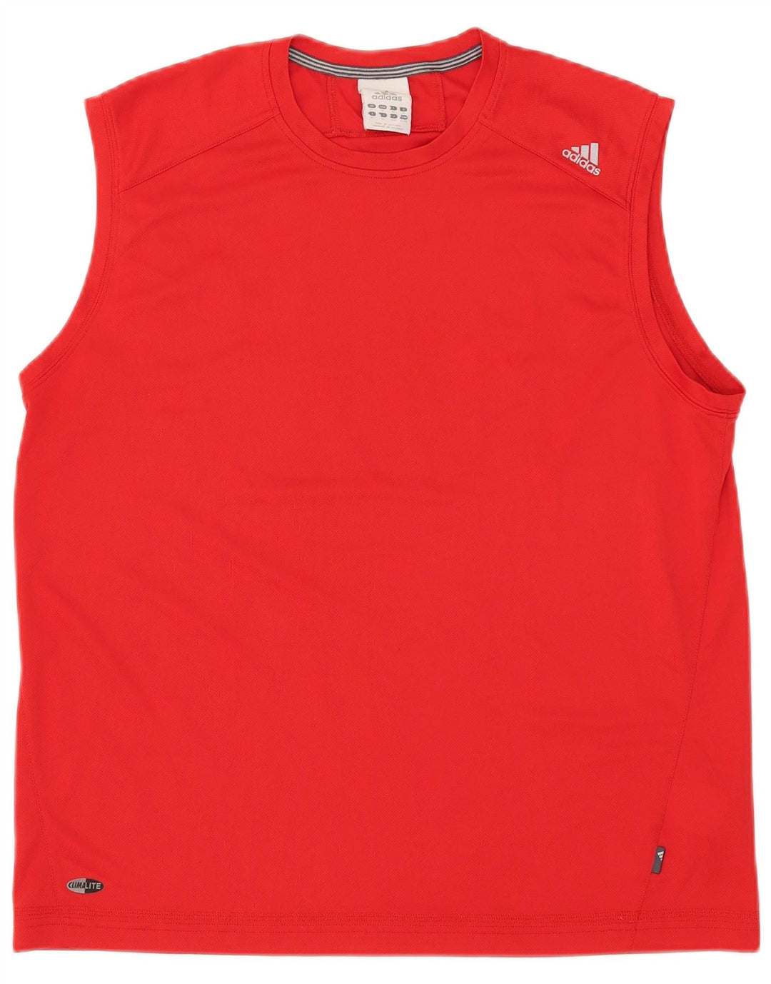 Adidas Damen Climalite Weste Top UK 18 XL Rot Polyester