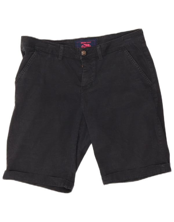 Pantaloni scurti chino Superdry pentru femei, mediu W30, bumbac bleumarin