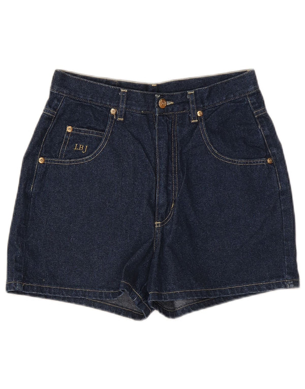 Laura Biagiotti Womens Denim Shorts W30 Medium Navy Blue Cotton