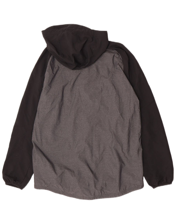 Adidas Mens Redhawk Graphic Rain Jacket UK 38 Gris Medio Colorblock