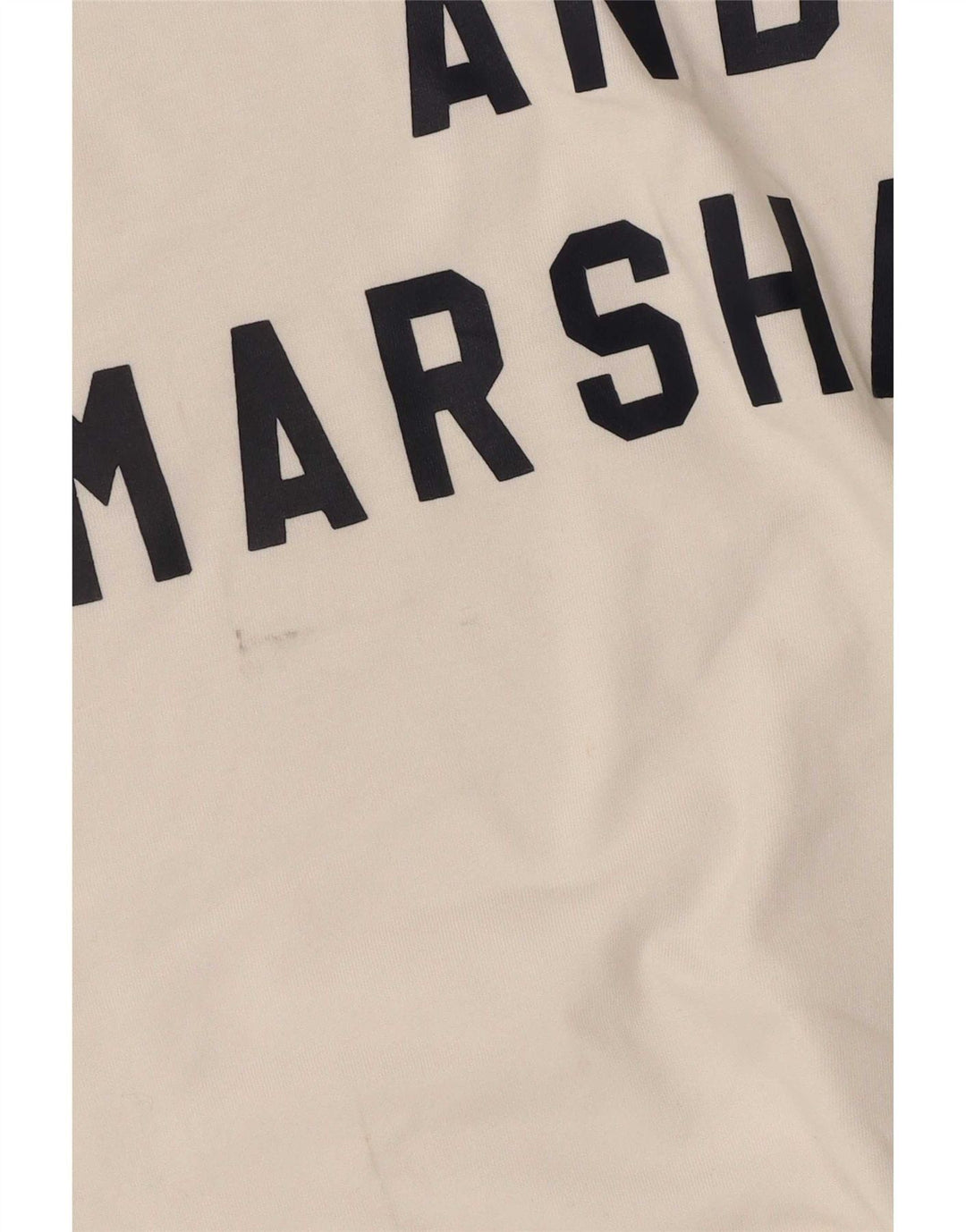 Franklin & Marshall Mens Graphic T-Shirt Top Medium White Cotton