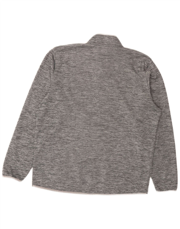 Under Armour Mens Cold Gear Pullover Tracksuit Top Large Grey Flecked