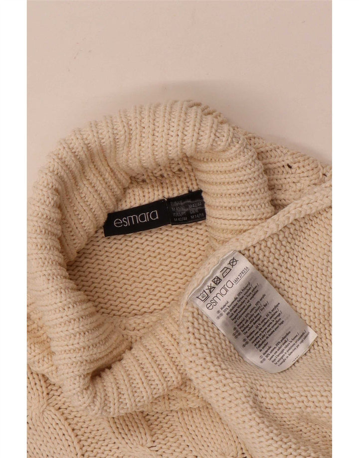 Esmara Womens Roll Neck Jumper Sweater UK 14/16 Medium Off White