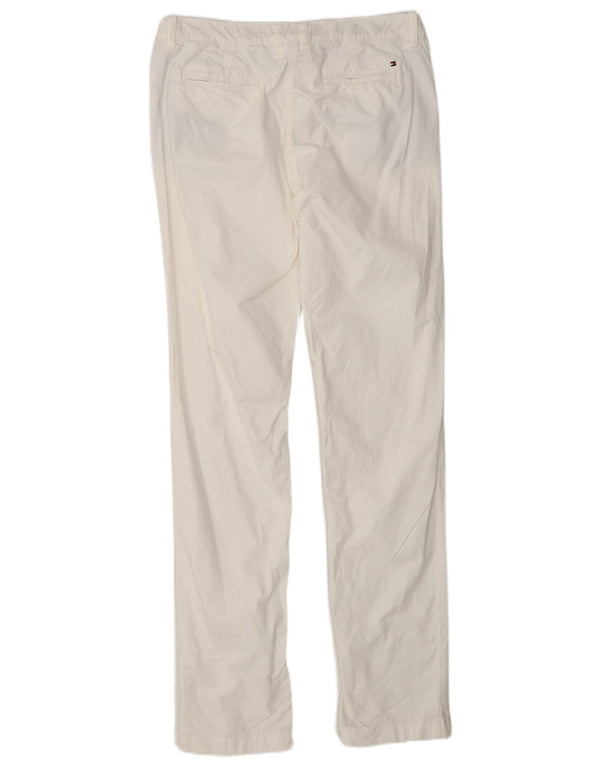 Tommy Hilfiger női egyenes chino nadrág US 8 Medium W30 L33 fehér