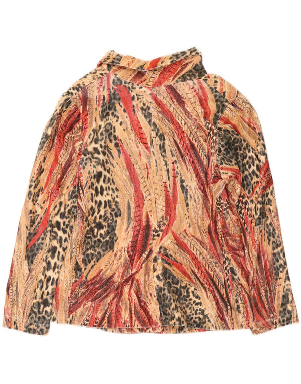 Giacca blazer vintage da donna a 4 bottoni UK 10 piccola multicolore