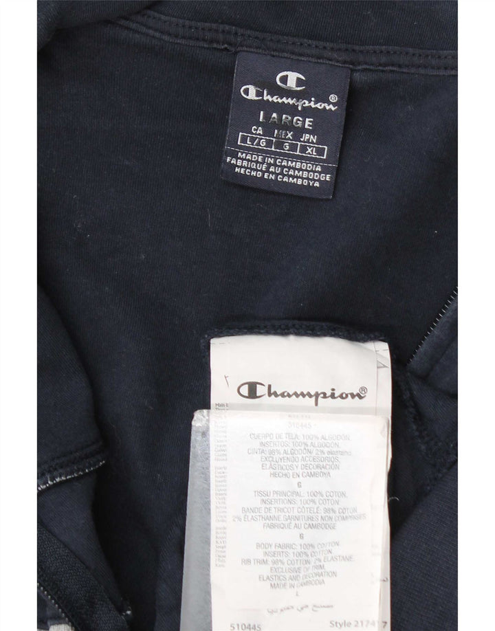 Giacca da tuta da uomo Champion di grandi dimensioni in cotone a righe blu navy