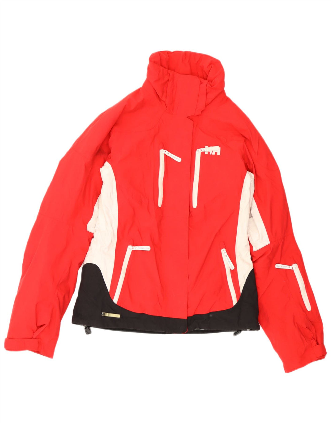Helly Hansen Womens Ski Jacket UK 6 XS Red Colourblock Polyester
