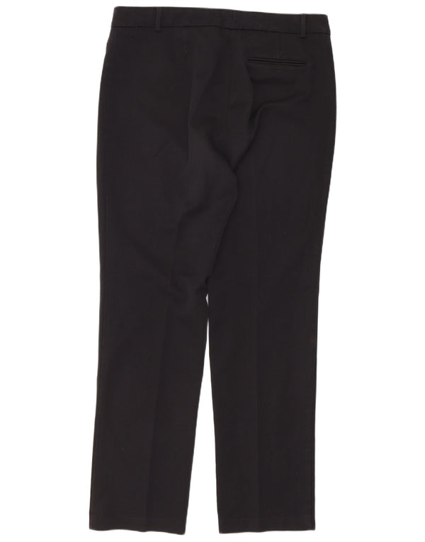 Marks & Spencer Dame Slim Fit Casual Bukser UK 14 Large W34 L30 Black