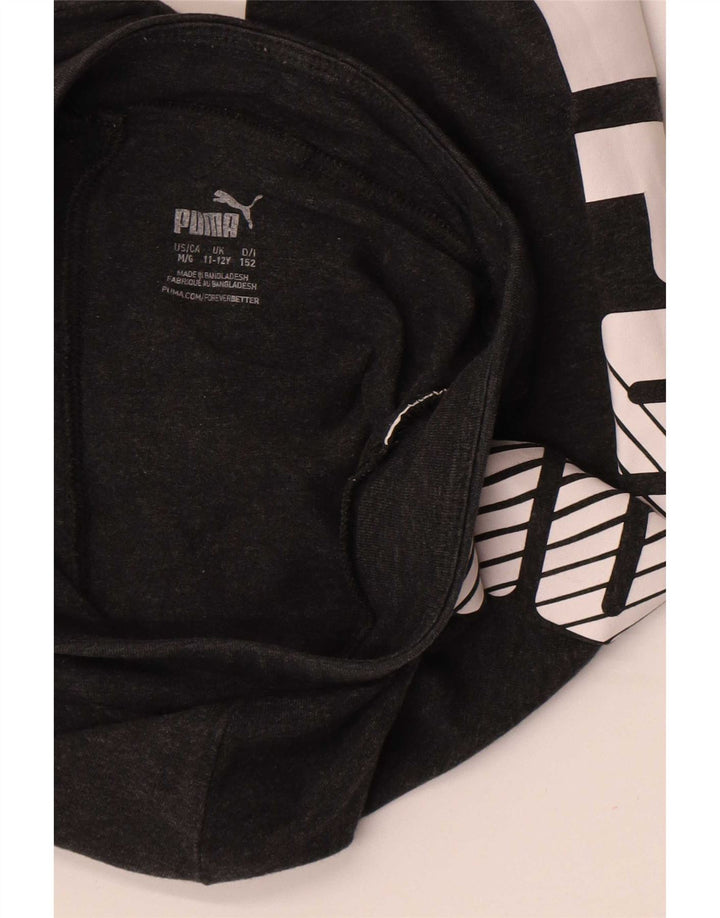 Puma Girls Graphic Leggings 11-12 Years Grey