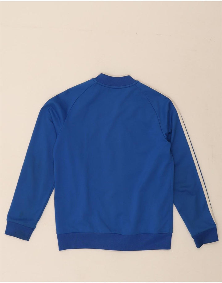 ADIDAS Boys Tracksuit Top Jacket 11-12 Years Blue Polyester Vintage Adidas and Second-Hand Adidas from Messina Hembry 