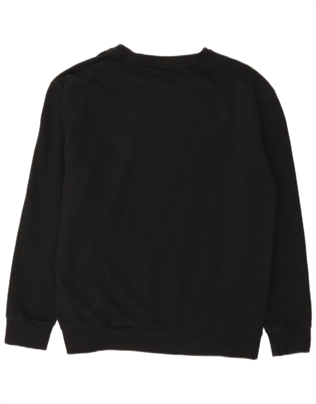 Fila Mens Sweatshirt Jumper Large Black Cotton