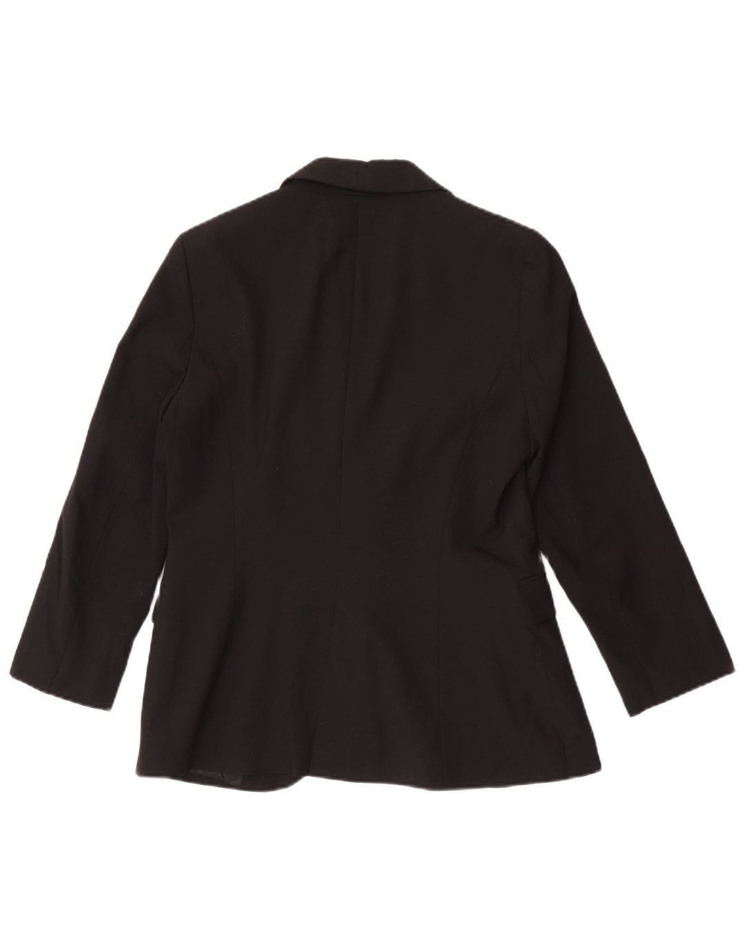 Zara Dame 1-knaps blazerjakke EU 40 Medium Sort Polyester