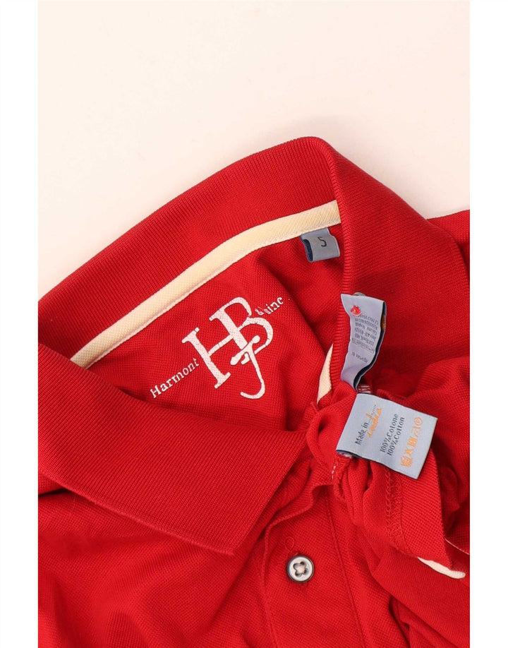 Harmont & Blaine Mens Polo Shirt Small Red Cotton