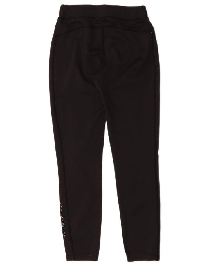 Ellesse Legging court graphique pour femme UK 8 Small Noir Polyester