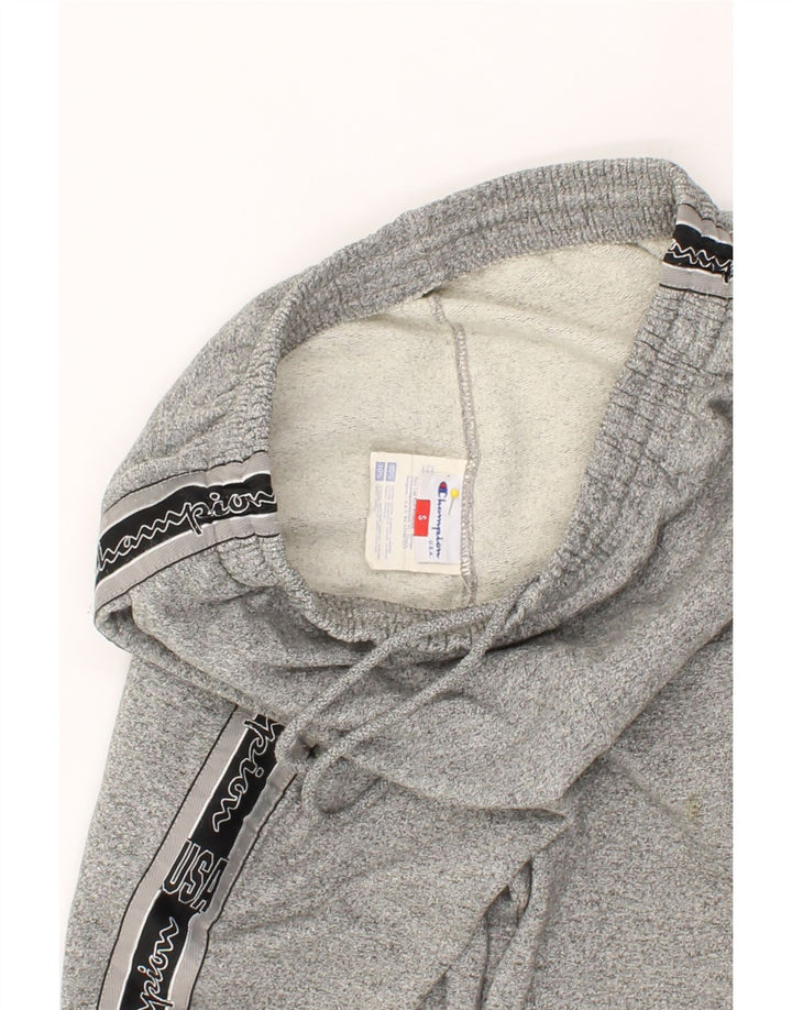 CHAMPION Mens Graphic Tracksuit Trousers Small Grey Flecked Cotton Vintage Champion and Second-Hand Champion from Messina Hembry 