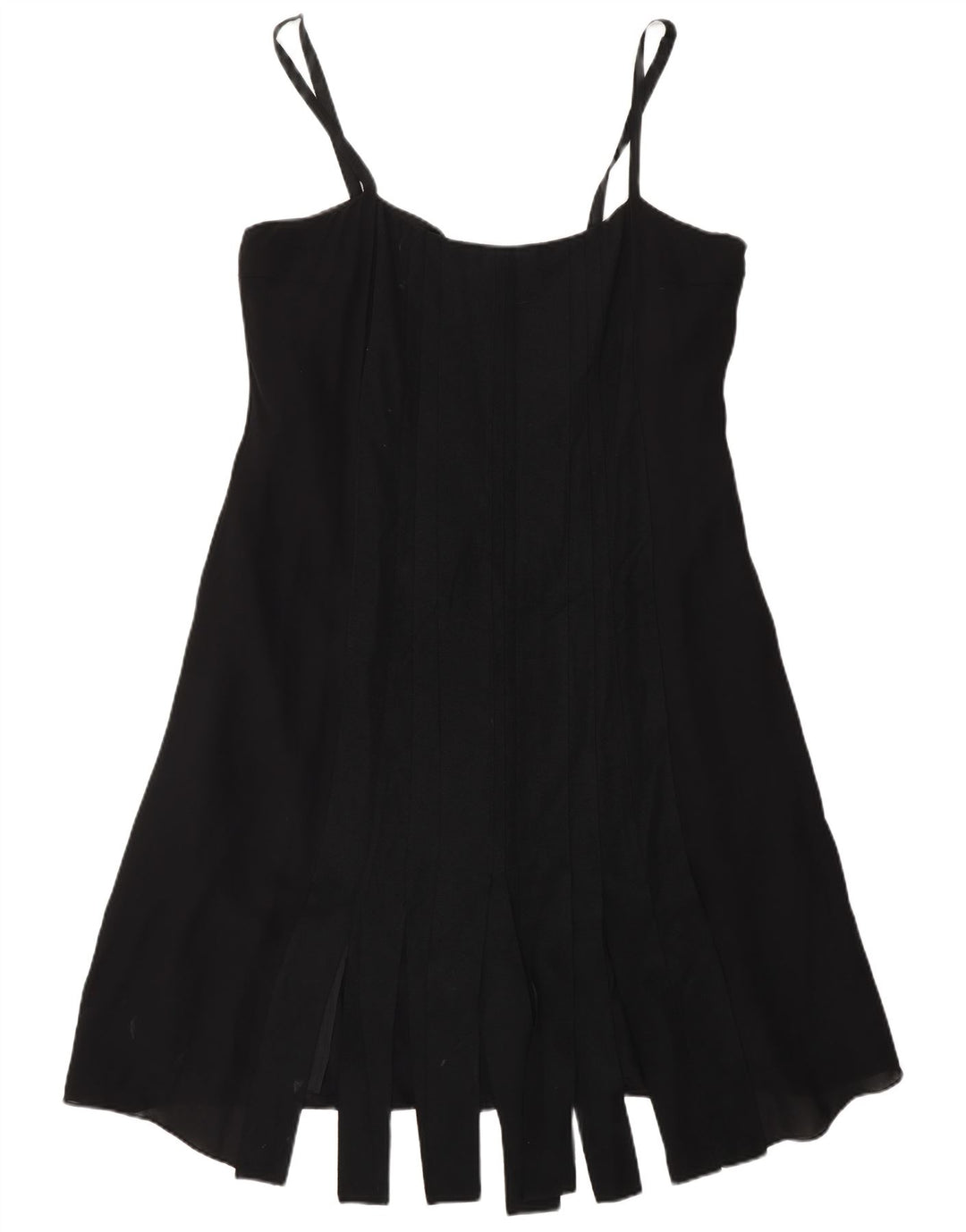 Fenn Wright Manson Dame A-Line Kjole UK 16 Stor Sort Silke