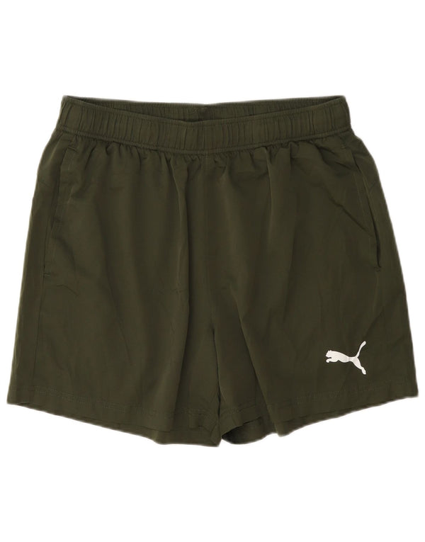 Puma Mens Sport Shorts Large Khaki Polyester