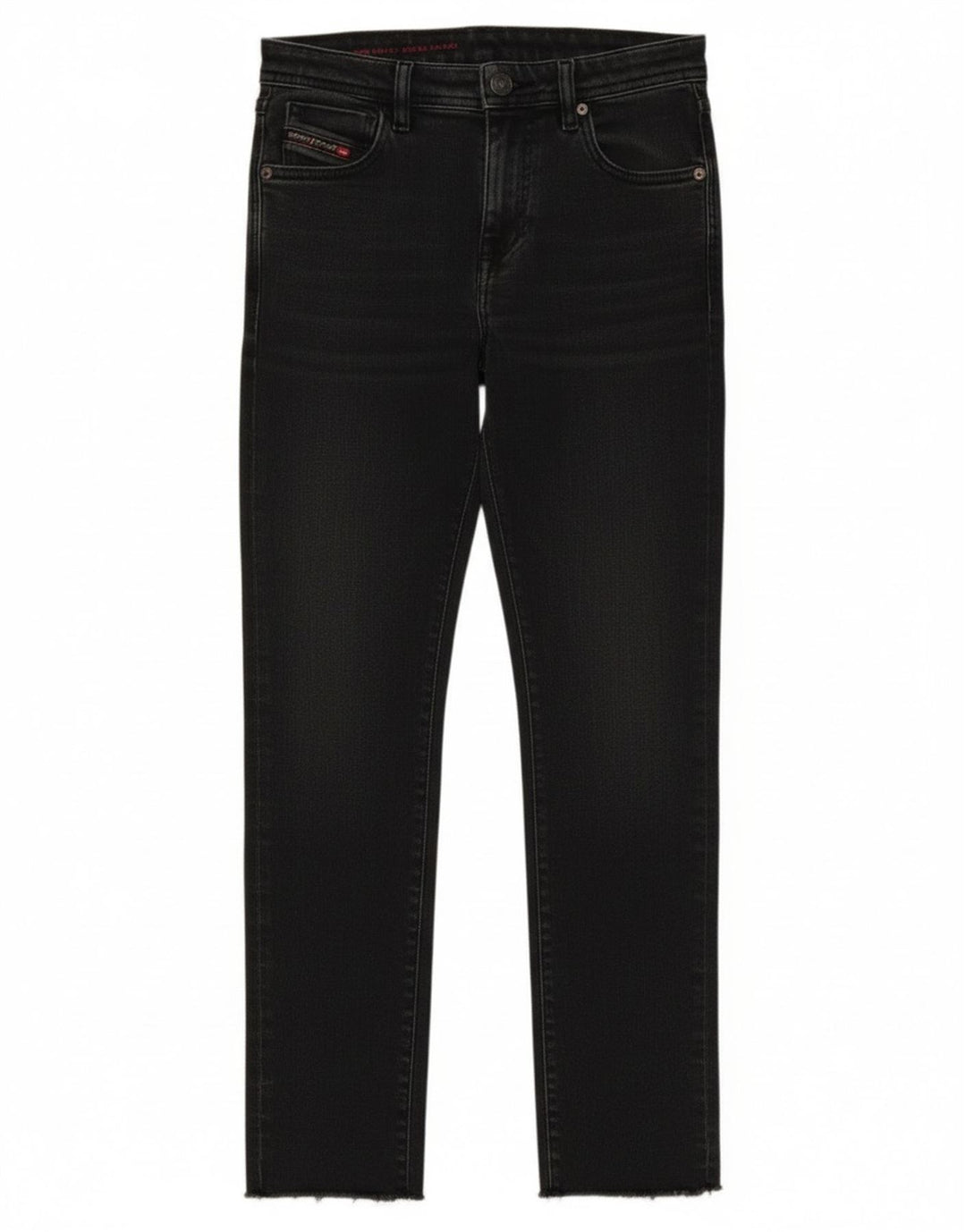 Diesel Womens Slim Jeans W24 L26 Black Polyacrylic