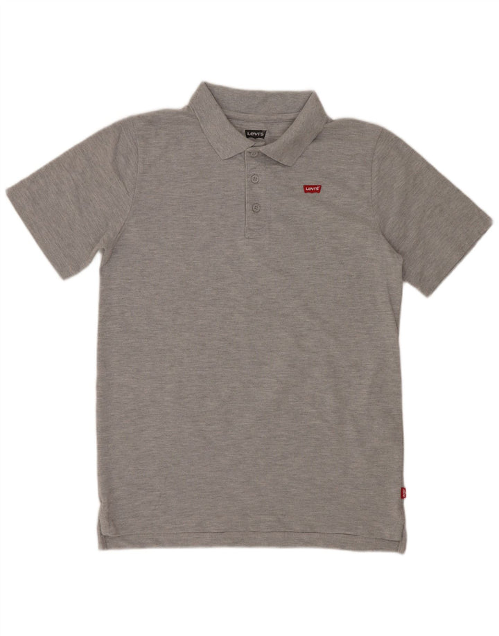 Levi's Boys Polo Shirt 15-16 Years Grey Flecked Cotton