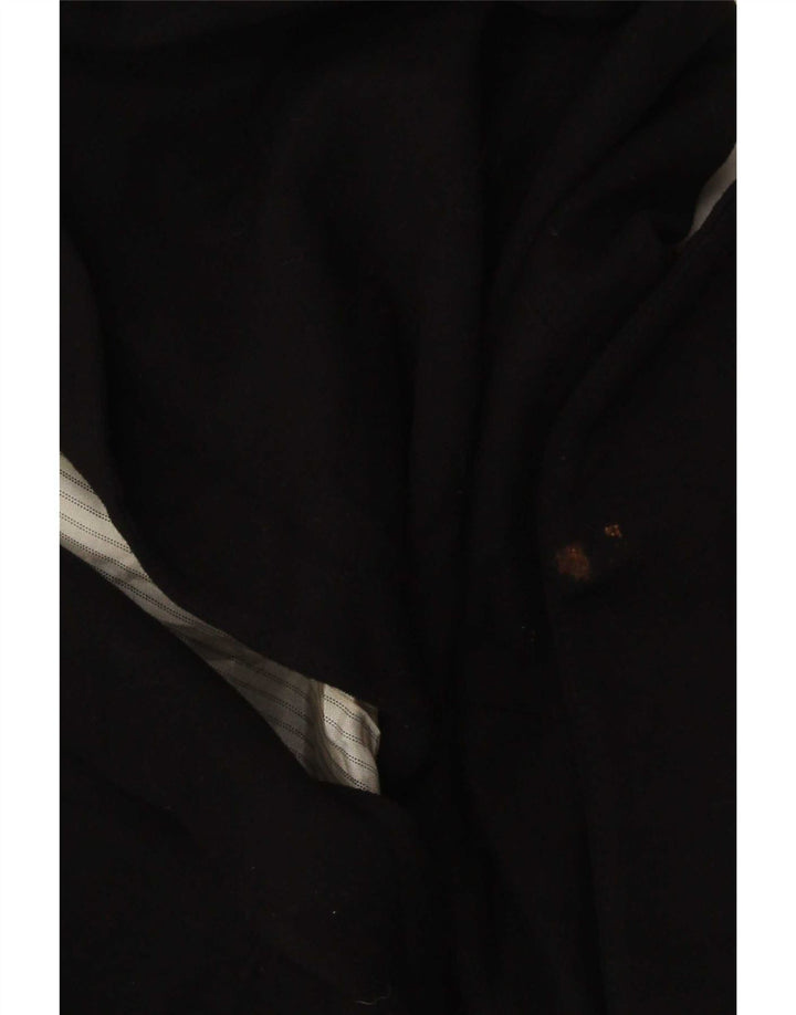 Jaqueta blazer feminina Zara com 1 botão Reino Unido 6 XS preto viscose
