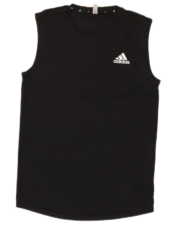 Adidas Mens Aeroready Vest Top Pequeno Poliéster Preto
