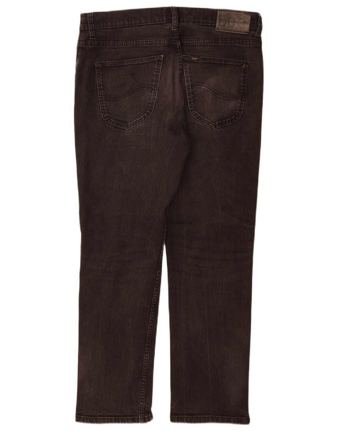 Lee Mens Brooklyn Straight Jeans W34 L30 Black Cotton