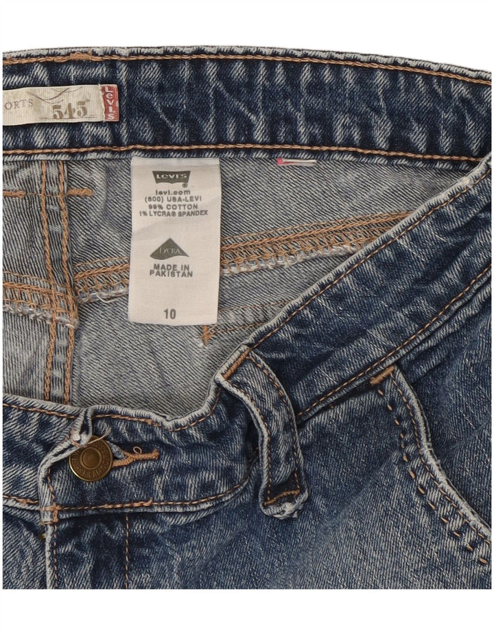LEVI'S Womens 545 denimshorts US 10 Large W32 Blue Cotton