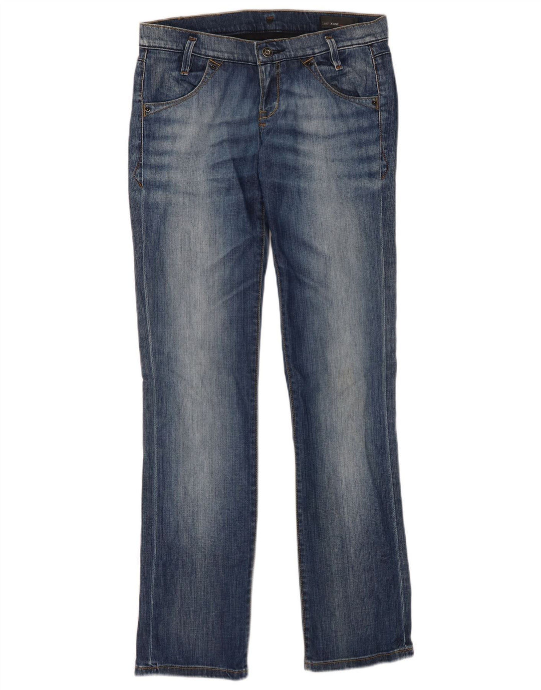 LEE Dame Lynn Slim Jeans W28 L33 Blå Bomuld