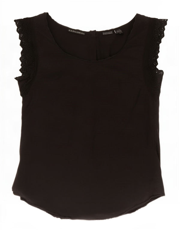 Женская блузка Maison Scotch, топ США 1 XS, черный шелк