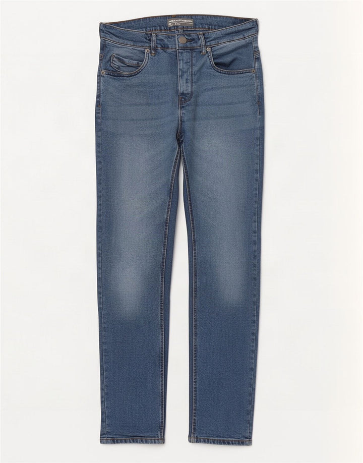 French Connection Masculino Slim Jeans W32 L30 Azul Algodão