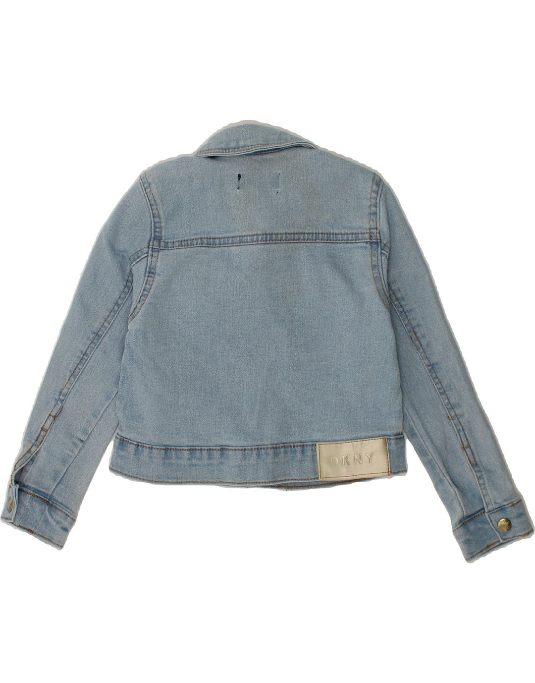 DKNY Girls Crop Denim Jacket 4-5 Years Blue Cotton Vintage Dkny and Second-Hand Dkny from Messina Hembry 