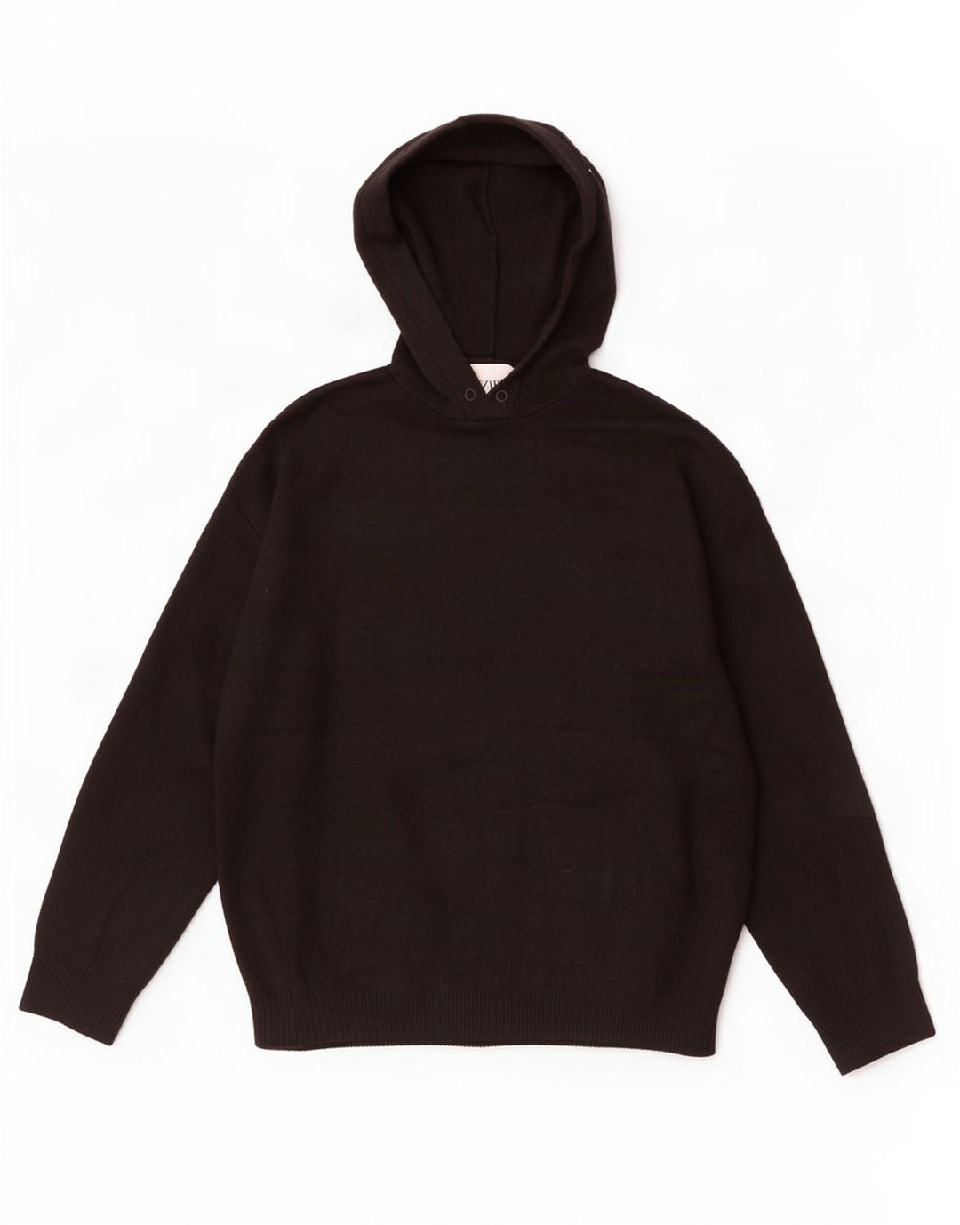 Мужской джемпер с капюшоном Zara, средний черный из вискозы
