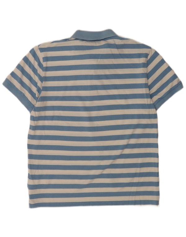 Gant Polo Homme Large Bleu Rayé Coton
