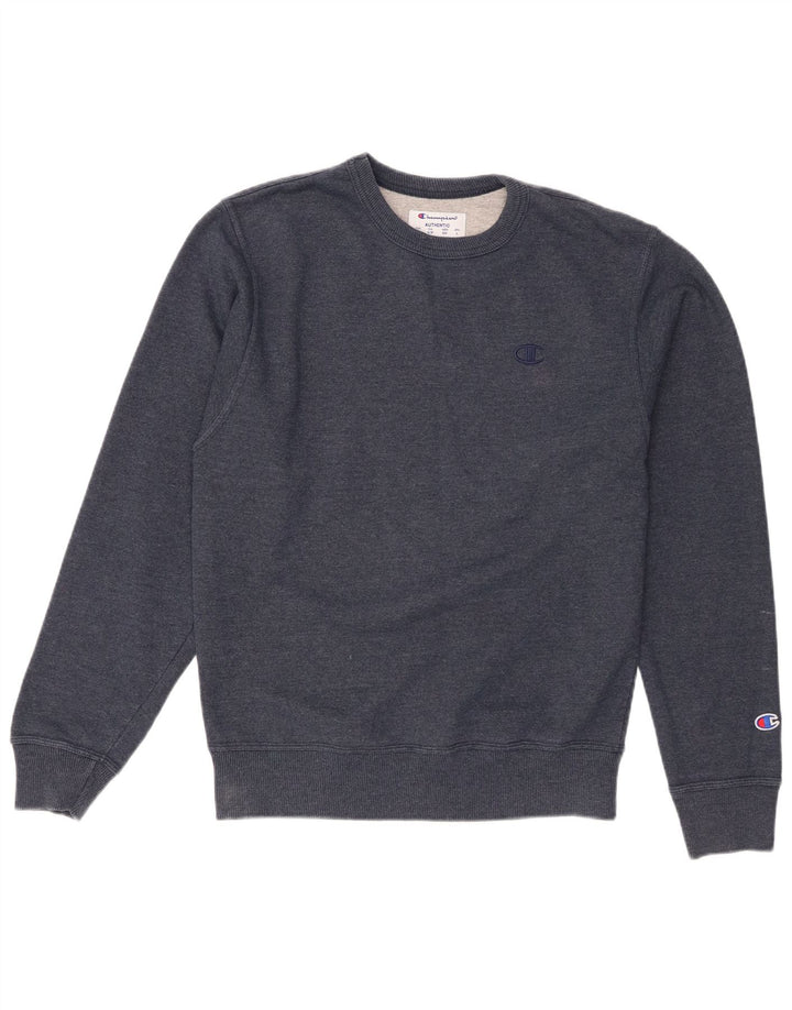 Champion Mens Sweatshirt Jumper Large Navy Blue