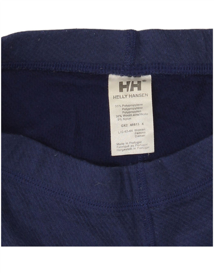 Helly Hansen Damen Leggings UK 14 Large Marineblau Polypropylen
