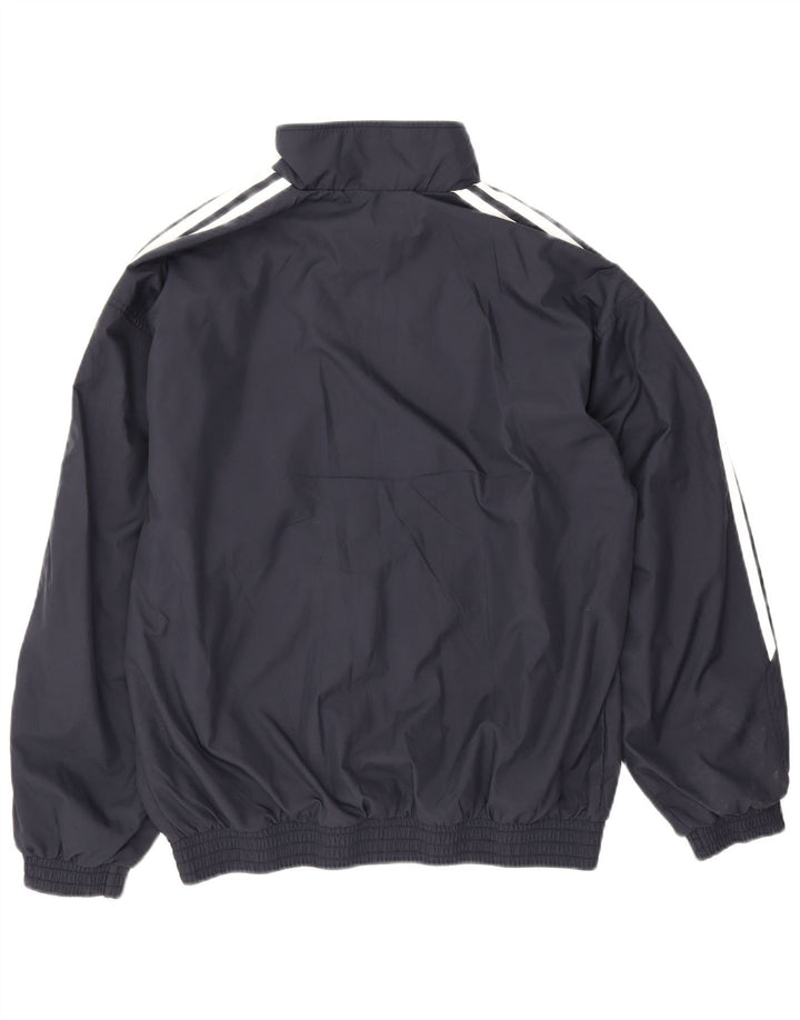 Giacca da tuta da uomo Adidas UK 38/40 Medium Blu Navy Poliestere
