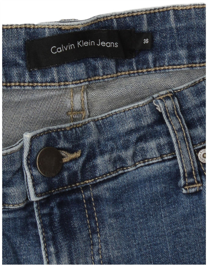 CALVIN KLEIN Mens Straight Jeans W36 L32 Blue Cotton
