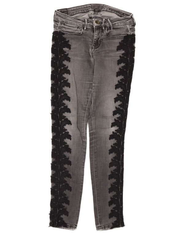 Jeans skinny da donna Guess W26 L29 cotone Paisley grigio