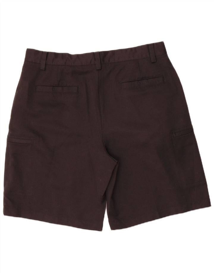 Izod Mens Cargo Shorts W36 Large Black Polyester