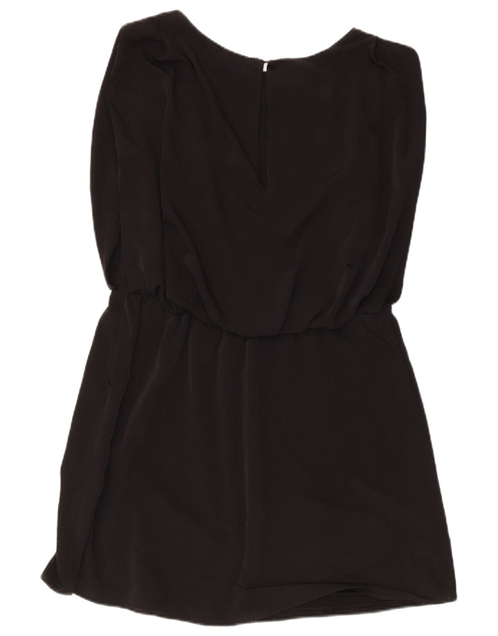 Zara Womens Sleeveless A-Line Dress UK 14 Medium Black