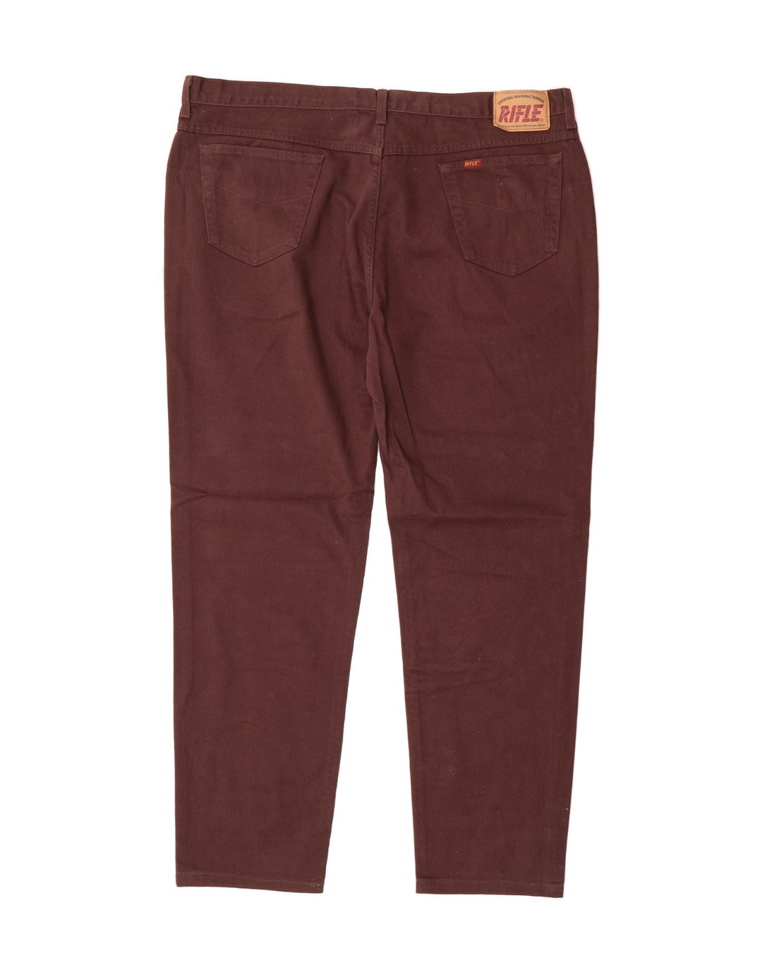 RIFLE Mens Slim Jeans W46 L34 Brown Cotton Vintage Rifle and Second-Hand Rifle from Messina Hembry 