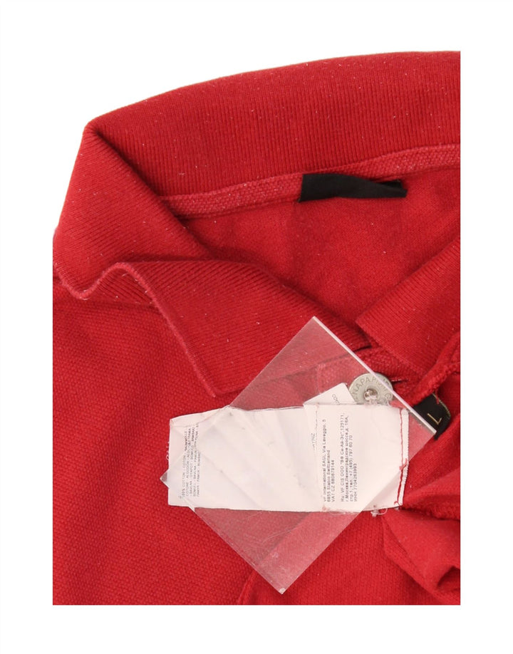 NAPAPIJRI Mens Polo Shirt Large Red Cotton Vintage Napapijri and Second-Hand Napapijri from Messina Hembry 
