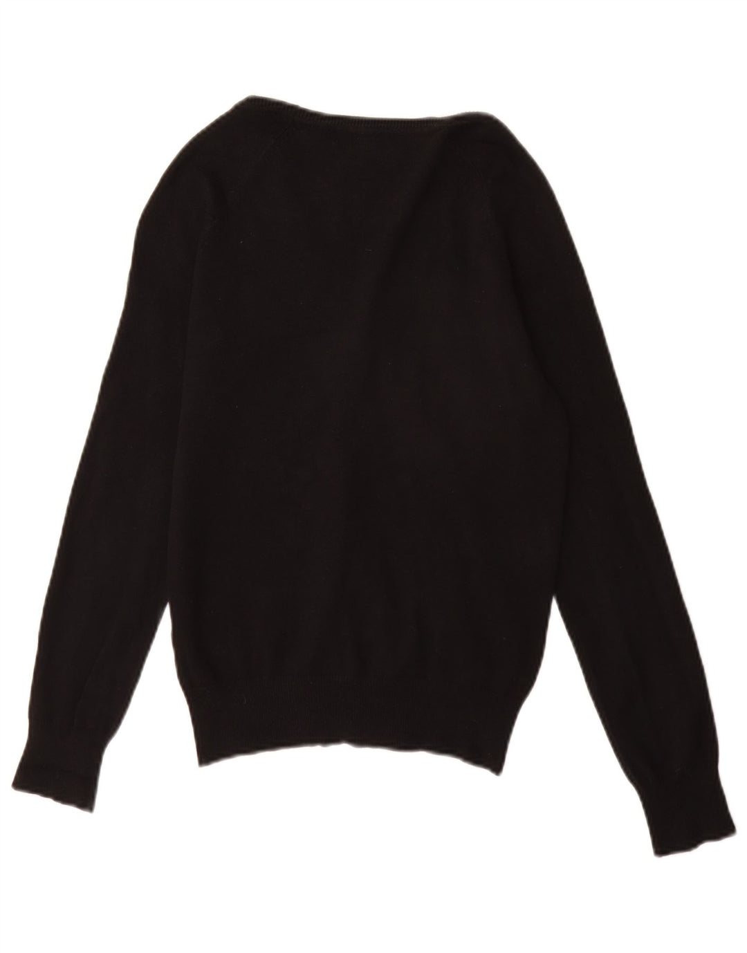 Zara Womens Cardigan Sweater UK 12 Medium Black Cotton