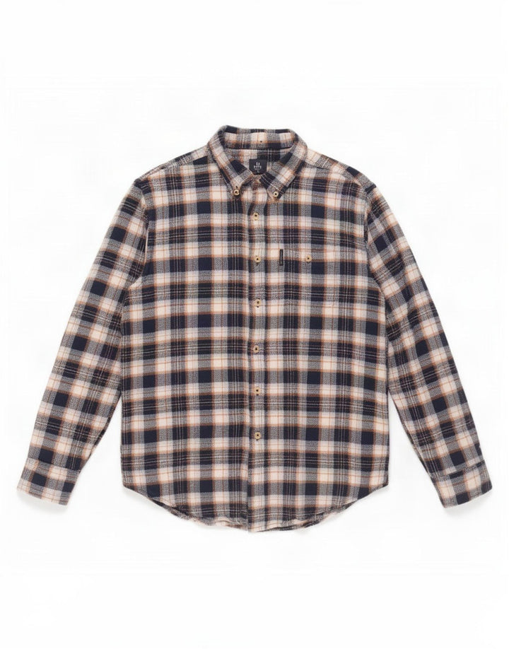 Camicia da uomo in flanella Ben Sherman a quadri blu grandi