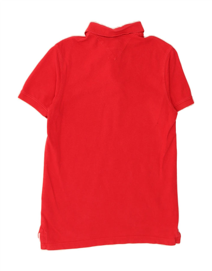 TOMMY HILFIGER Mens Polo Shirt Small Red Cotton Vintage Tommy Hilfiger and Second-Hand Tommy Hilfiger from Messina Hembry 